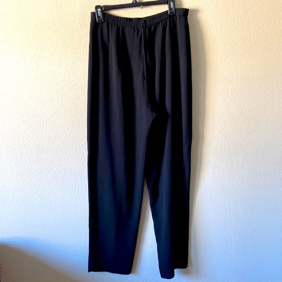 BAck Zip Black Trousers Size 12 - Picture 3 of 4